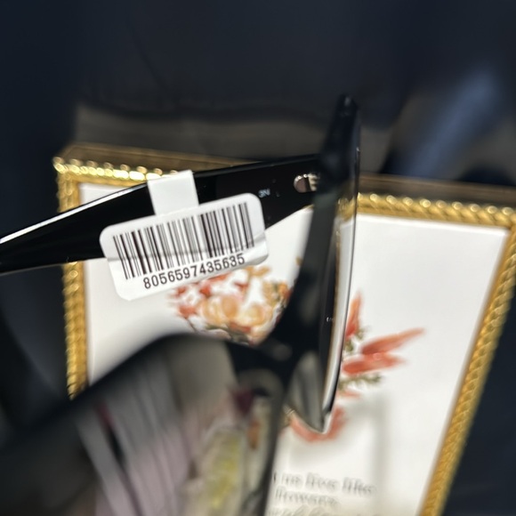 🖤Prada PR 16WS 1AB5D1 Black Plastic Geometric Sunglasses Grey Gradient Lens - Picture 7 of 15